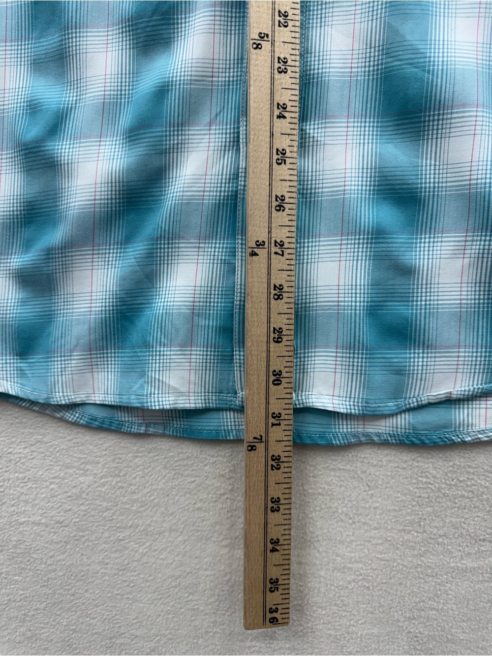 Dixxon Flannel Mens Large Shirt Fria Blue White Plaid D-Lux Bamboo Hipster - Picture 5 of 7